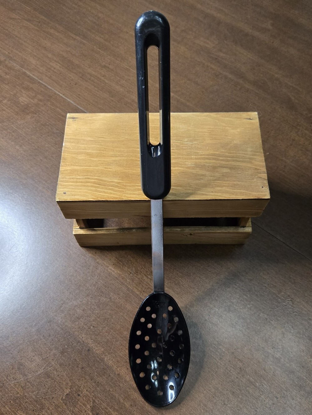Bonny USA Slotted Long Spatulas Black Nylon Kitchen Tool Retro